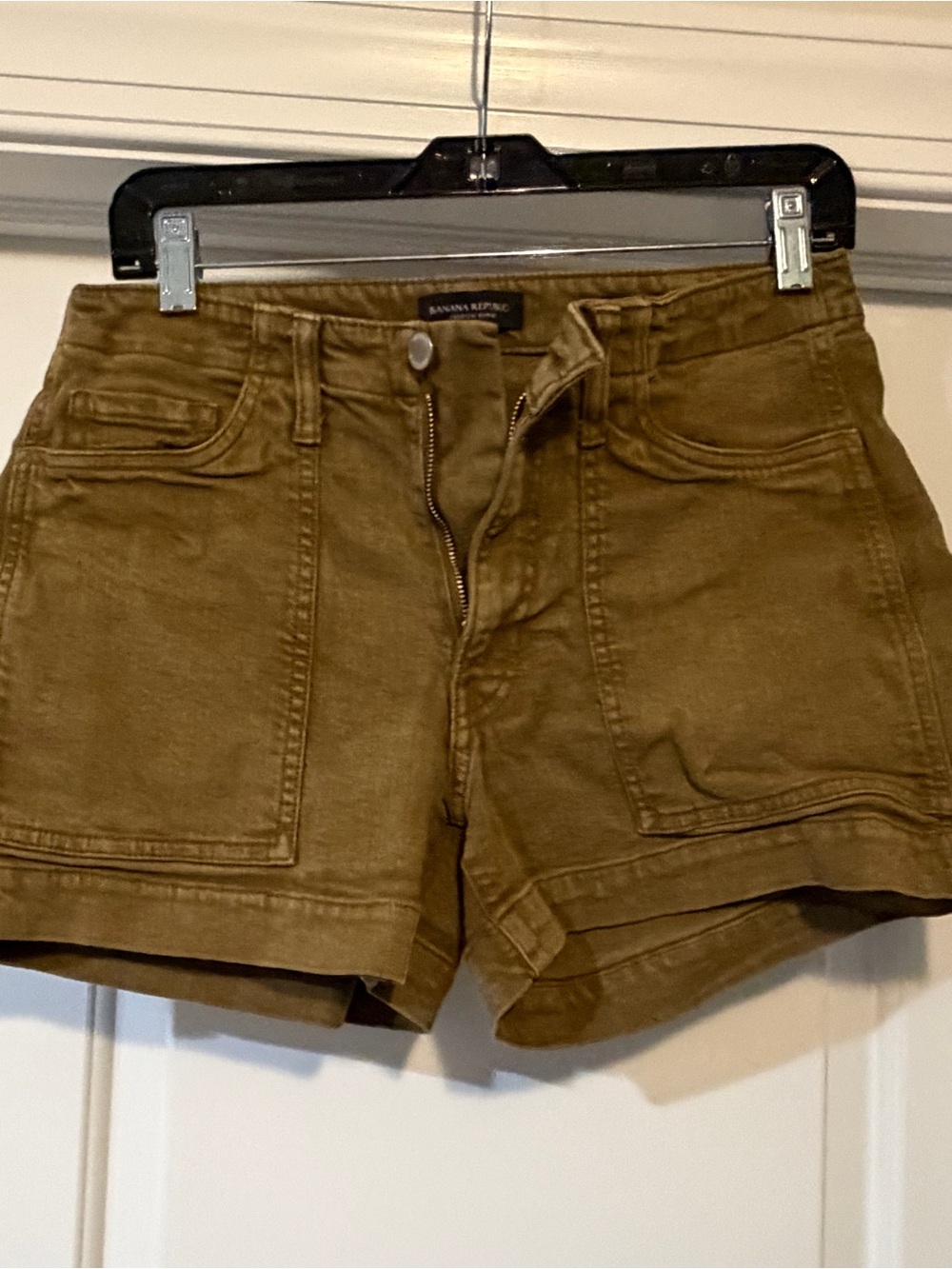 Banana Republic Olive Utility Cargo Shorts
